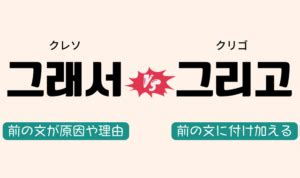 クレソ クリゴ 韓国語|韓国語「クレソ」の意味は「だから、それで、そこで。